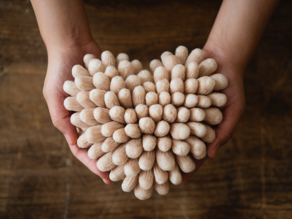 Wie kombiniere ich wolle mit pflanzlichen fasern für waschbare, nachhaltige homewares