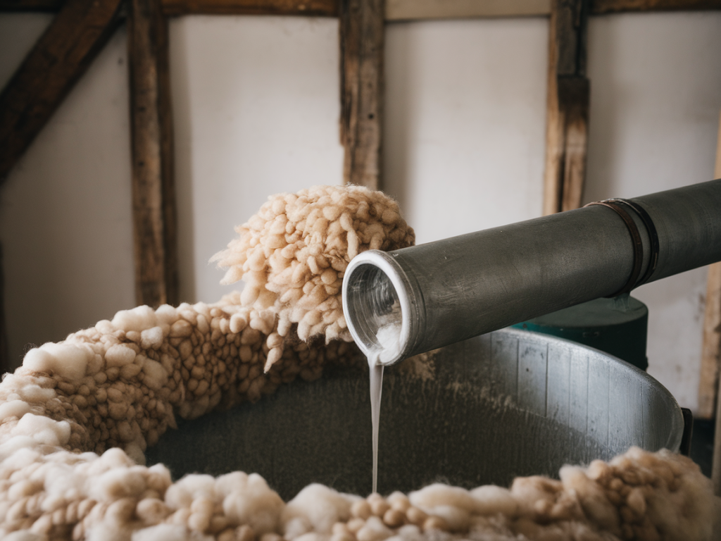 Wie du mit einem einfachen schlauchfilter lanolin aus roher wolle schonend gewinnst