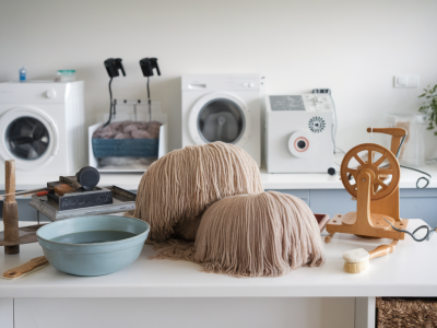 Wie verarbeite ich zwei kilo rohe schafwolle in einer möblierten stadtwohnung: platzspar‑workflow von waschen bis kardieren