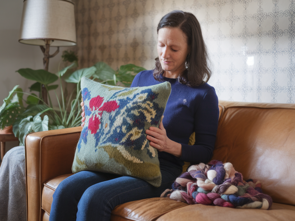 Wie du ein upcycling‑kissen aus flohmarkt‑pulli und lokaler wolle nächst